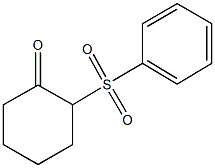 2-(phenylsulfonyl)cyclohexanone Structure