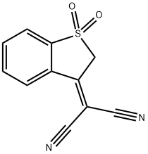 3-(二氰基亚甲基)-2,3-二氢苯并[B]噻吩-1,1-二氧化物,74228-25-4,结构式