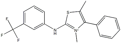 743415-48-7 3,5-dimethyl-4-phenyl-2-[3-(trifluoromethyl)anilino]-1,3-thiazol-3-ium