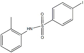 4-iodo-N-(2-methylphenyl)benzenesulfonamide 化学構造式