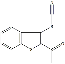 2-acetyl-1-benzothien-3-yl thiocyanate Struktur