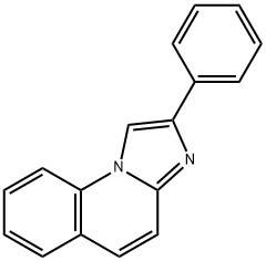 2-フェニルイミダゾ[1,2-a]キノリン 化学構造式