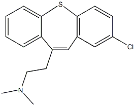 2-(2-chlorodibenzo[b,f]thiepin-10-yl)-N,N-dimethylethanamine Struktur