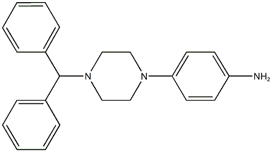 4-(4-benzhydryl-1-piperazinyl)phenylamine 结构式
