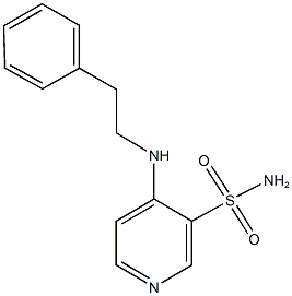 4-[(2-phenylethyl)amino]-3-pyridinesulfonamide Struktur