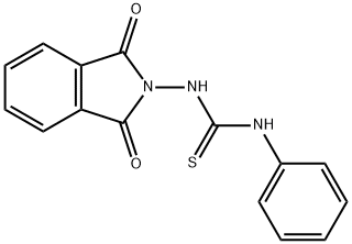 N-(1,3-dioxo-1,3-dihydro-2H-isoindol-2-yl)-N'-phenylthiourea Struktur