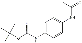 tert-butyl 4-(acetylamino)phenylcarbamate Struktur