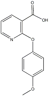 2-(4-methoxyphenoxy)nicotinic acid Struktur