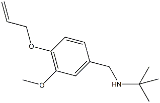 N-[4-(allyloxy)-3-methoxybenzyl]-N-(tert-butyl)amine Structure