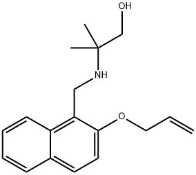 2-({[2-(allyloxy)-1-naphthyl]methyl}amino)-2-methyl-1-propanol Structure