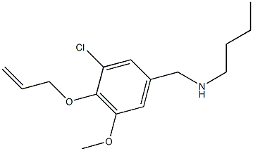 N-[4-(allyloxy)-3-chloro-5-methoxybenzyl]-N-butylamine Structure