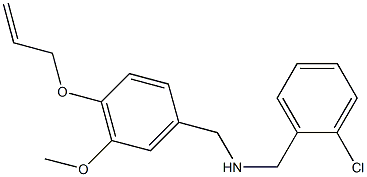 N-[4-(allyloxy)-3-methoxybenzyl]-N-(2-chlorobenzyl)amine|