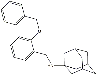 N-(1-adamantyl)-N-[2-(benzyloxy)benzyl]amine Structure