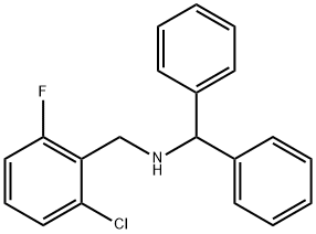 N-benzhydryl-N-(2-chloro-6-fluorobenzyl)amine Structure
