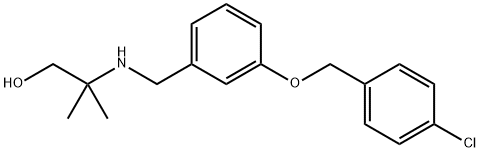 2-({3-[(4-chlorobenzyl)oxy]benzyl}amino)-2-methyl-1-propanol Structure