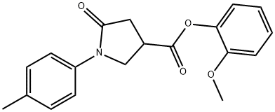774547-72-7 2-methoxyphenyl 1-(4-methylphenyl)-5-oxo-3-pyrrolidinecarboxylate
