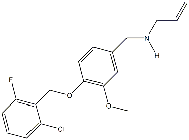 N-allyl-N-{4-[(2-chloro-6-fluorobenzyl)oxy]-3-methoxybenzyl}amine Structure