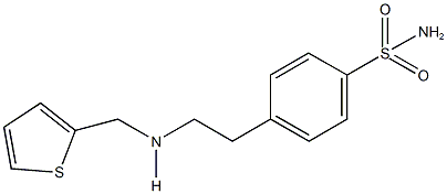 4-{2-[(2-thienylmethyl)amino]ethyl}benzenesulfonamide Struktur