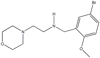N-(5-bromo-2-methoxybenzyl)-N-[2-(4-morpholinyl)ethyl]amine 化学構造式