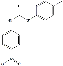 S-(4-methylphenyl) 4-nitrophenylthiocarbamate Struktur