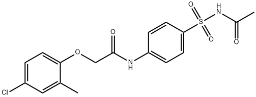 N-{4-[(acetylamino)sulfonyl]phenyl}-2-(4-chloro-2-methylphenoxy)acetamide|