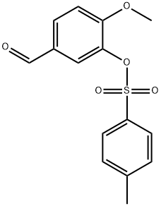 5-formyl-2-methoxyphenyl 4-methylbenzenesulfonate Struktur
