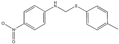 N-{[(4-methylphenyl)sulfanyl]methyl}-4-nitroaniline Structure