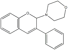 4-(3-phenyl-2H-chromen-2-yl)morpholine Structure