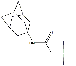 N-(1-adamantyl)-3,3-dimethylbutanamide Struktur