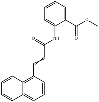 methyl 2-{[3-(1-naphthyl)acryloyl]amino}benzoate Structure