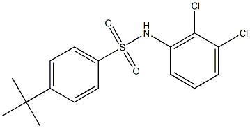 4-tert-butyl-N-(2,3-dichlorophenyl)benzenesulfonamide Structure