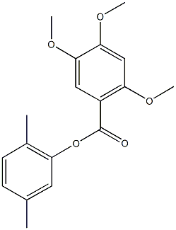 791796-53-7 2,5-dimethylphenyl 2,4,5-trimethoxybenzoate