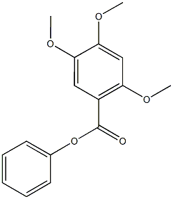phenyl 2,4,5-trimethoxybenzoate 结构式