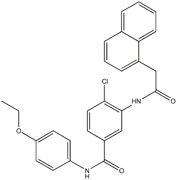 4-chloro-N-(4-ethoxyphenyl)-3-[(1-naphthylacetyl)amino]benzamide Structure