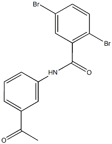 N-(3-acetylphenyl)-2,5-dibromobenzamide Structure