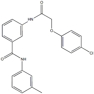 3-{[(4-chlorophenoxy)acetyl]amino}-N-(3-methylphenyl)benzamide Structure