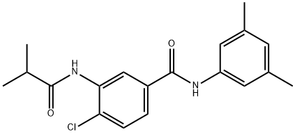 791802-67-0 4-chloro-N-(3,5-dimethylphenyl)-3-(isobutyrylamino)benzamide