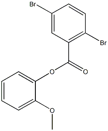 2-methoxyphenyl 2,5-dibromobenzoate Struktur