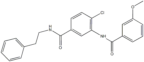 791803-61-7 4-chloro-3-[(3-methoxybenzoyl)amino]-N-(2-phenylethyl)benzamide