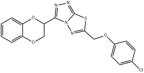 791806-23-0 6-[(4-chlorophenoxy)methyl]-3-(2,3-dihydro-1,4-benzodioxin-2-yl)[1,2,4]triazolo[3,4-b][1,3,4]thiadiazole
