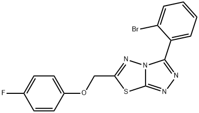 [3-(2-bromophenyl)[1,2,4]triazolo[3,4-b][1,3,4]thiadiazol-6-yl]methyl 4-fluorophenyl ether