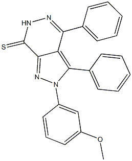 791824-85-6 2-(3-methoxyphenyl)-3,4-diphenyl-2,6-dihydro-7H-pyrazolo[3,4-d]pyridazine-7-thione