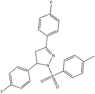 791827-44-6 3,5-bis(4-fluorophenyl)-1-[(4-methylphenyl)sulfonyl]-4,5-dihydro-1H-pyrazole
