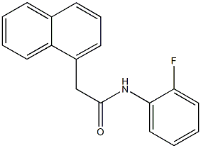 N-(2-fluorophenyl)-2-(1-naphthyl)acetamide Structure