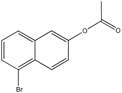 5-bromo-2-naphthyl acetate Struktur