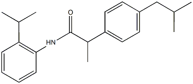 2-(4-isobutylphenyl)-N-(2-isopropylphenyl)propanamide Structure