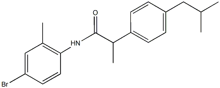 N-(4-bromo-2-methylphenyl)-2-(4-isobutylphenyl)propanamide Structure