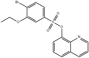 8-quinolinyl 4-bromo-3-ethoxybenzenesulfonate Struktur