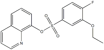 8-quinolinyl 3-ethoxy-4-fluorobenzenesulfonate 结构式