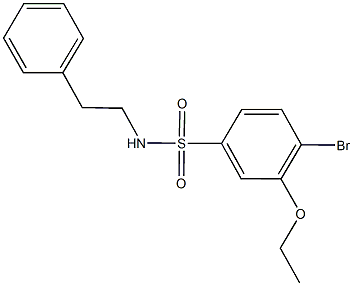 4-bromo-3-ethoxy-N-(2-phenylethyl)benzenesulfonamide|